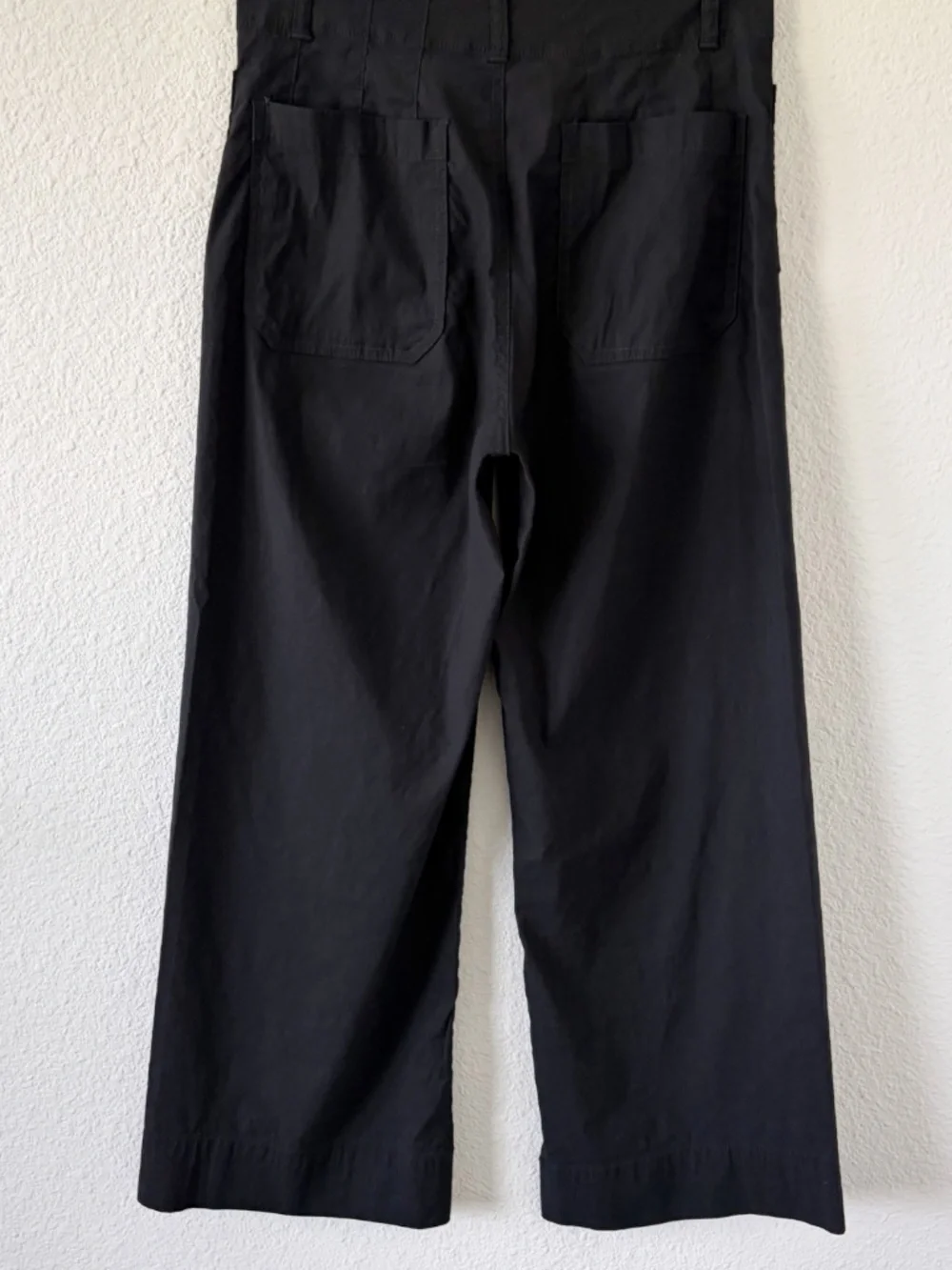 Maeve The Collette Pants Size 28 Black Wide Leg High Rise Linen Blend Crop - Picture 6 of 10